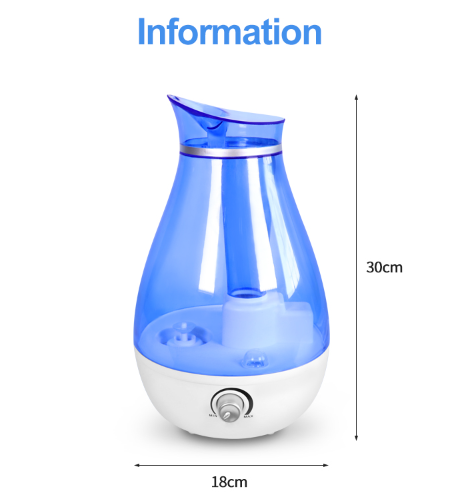 2,5L Ultrasonic rakatæki með stórum afköstum Heimanotkun