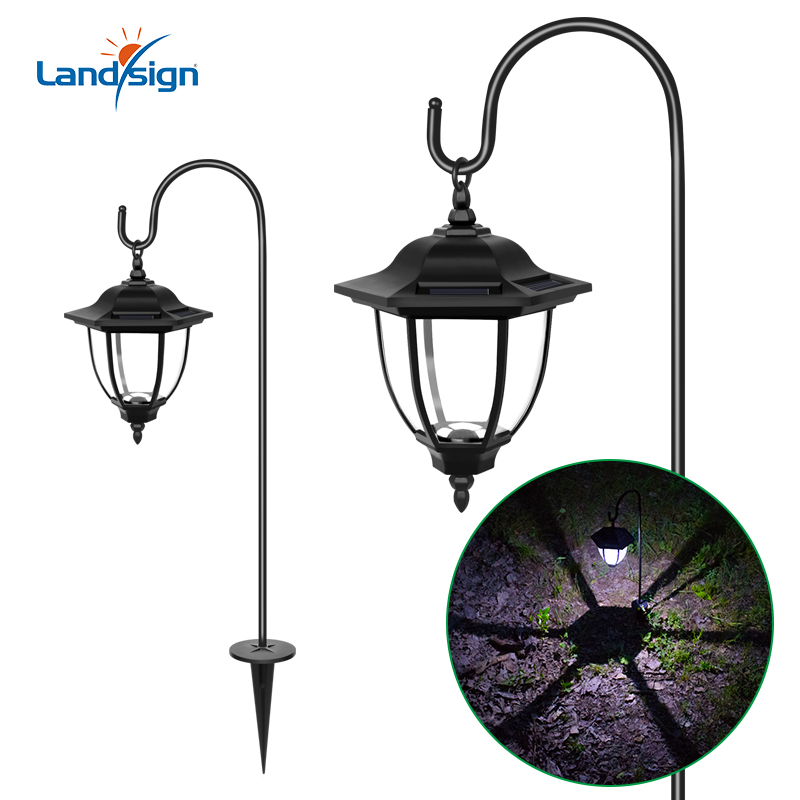 Solar Outdoor Hanging Coach Lantern ljós